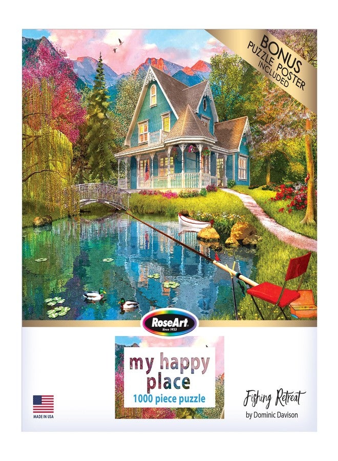 RoseArt - My Happy Place - Fishing Retreat - 1000 Piece Jigsaw Puzzle for Adults - Image 4